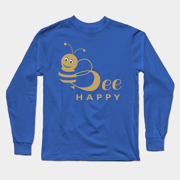 Bee Happy Long Sleeve T-Shirt by dddesign